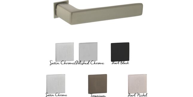 Tupai Rapido 5S Line Portel Lever Door Handle on Concealed Square Rose