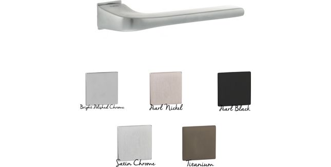 Tupai Rapido 5S Line Canha Lever Door Handle on Concealed Square Rose