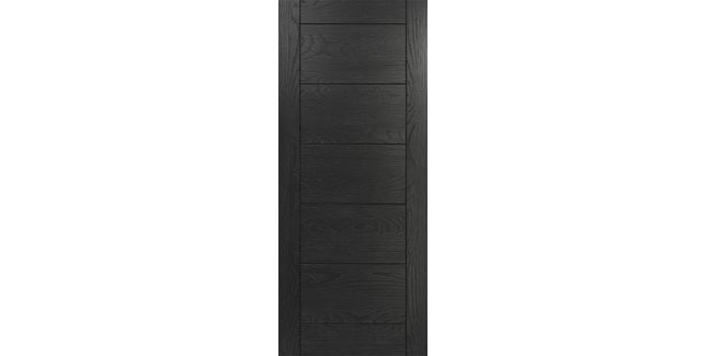 Deanta Seville Brushed Black Oak Internal Door