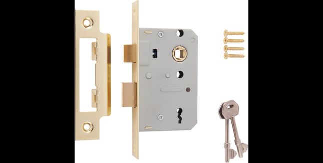 ERA 64mm/76mm 3 Lever Sashbolt Mortice Door Lock With Keys/Fixings