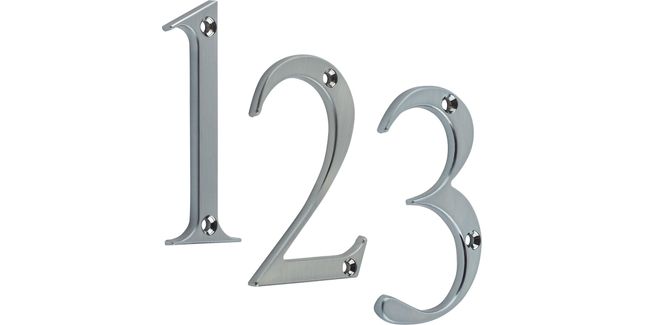 Fab &amp; Fix 80mm Elegant Individual Front Door Numbers