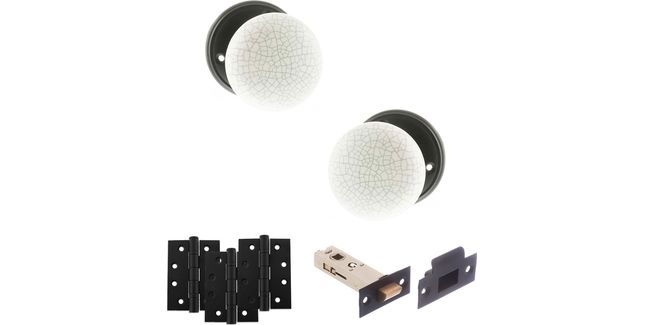 Old English Skipton Door Knob Pack - Latch Set