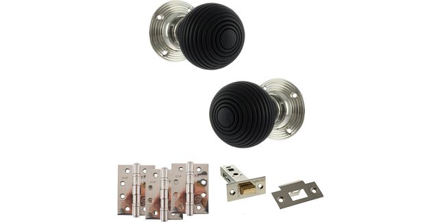 Old English Whitby Door Knob Pack - Latch Set