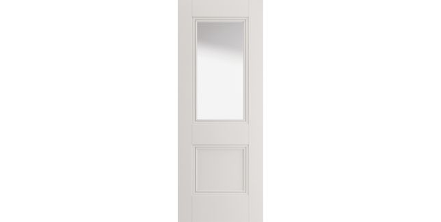 JB Kind Hardwick Half Light Glazed Primed Door