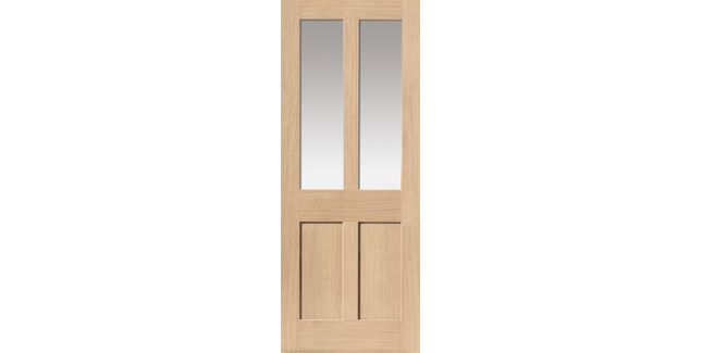 JB Kind Rushmore Unfinished Oak Glazed Internal Door