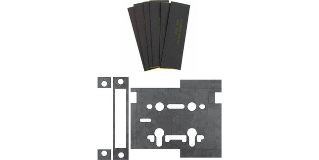 Atlantic Bathroom Lock &amp; 4" x 3" Hinge Pads Intumescent kit FD60