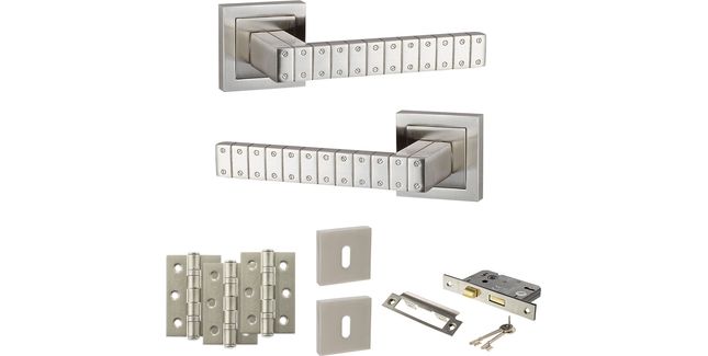 Senza Pari Bianca Door Handle Pack (3 Lever Lock Set)