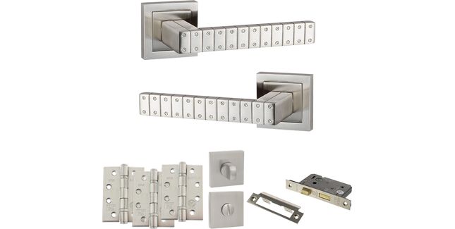 Senza Pari Bianca Door Handle Pack (Bathroom Set)