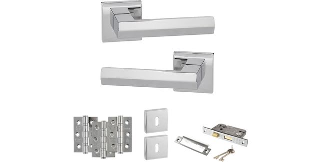 Senza Pari Davoli Door Handle Pack (3 Lever Lock Set)