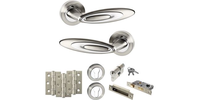 Senza Pari Elisse Door Handle Pack (Euro Lock Set)