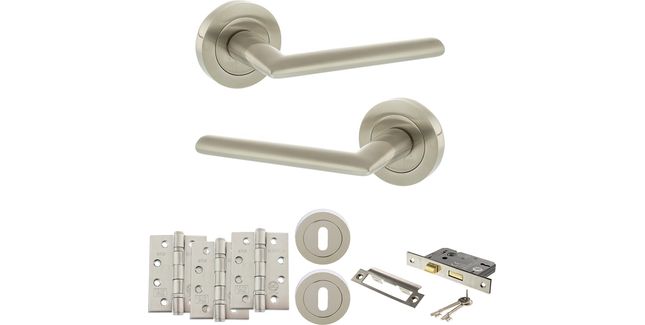 STATUS Alabama Door Handle Pack (3 Lever Lock Set)