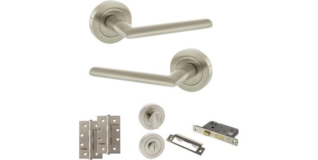 STATUS Alabama Door Handle Pack (Bathroom Set)