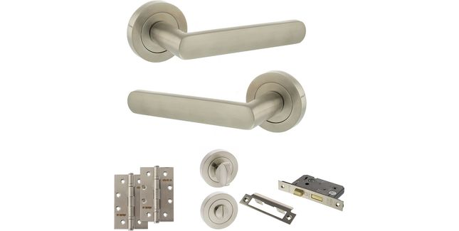 STATUS Carolina Door Handle Pack (Bathroom Set)