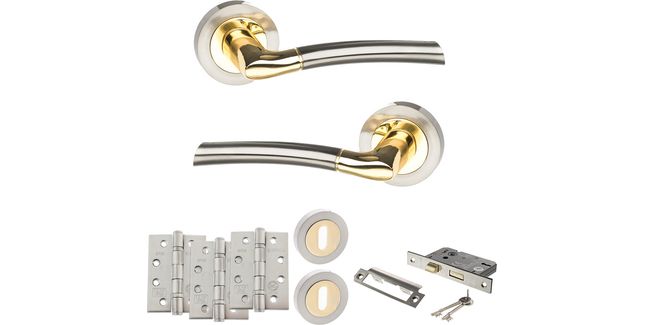 STATUS Indiana Door Handle Pack (3 Lever Lock Set)