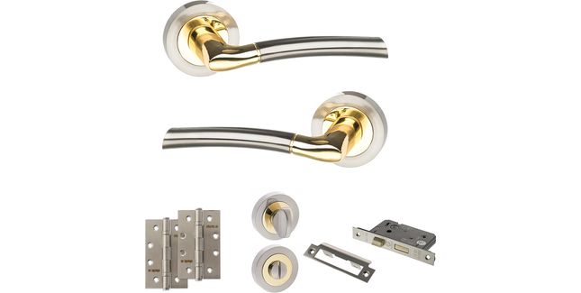 STATUS Indiana Door Handle Pack (Bathroom Set)