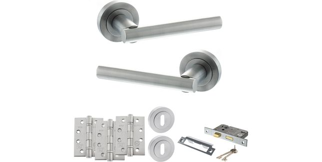 STATUS Nebraska Door Handle Pack (3 Lever Lock Set)