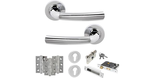STATUS Nevada Door Handle Pack (Euro Lock Set)