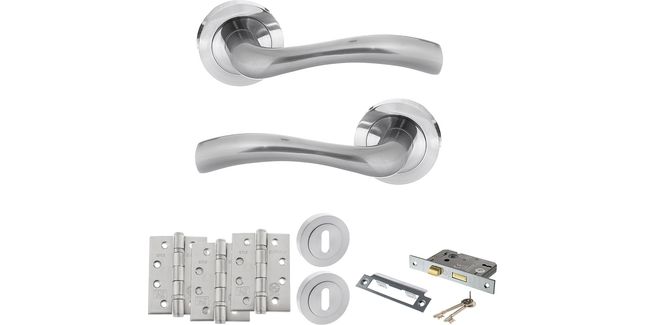 STATUS Texas Door Handle Pack (3 Lever Lock Set)