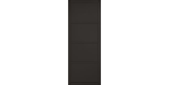 Door Giant Industrial Black Primed 4 Panel Solid Internal Door