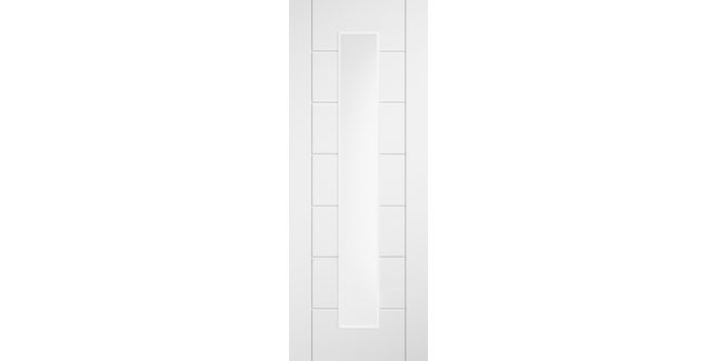 Door Giant Ladder 7 Panel White Long Light Glazed Internal Door