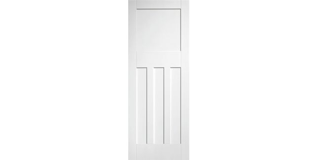 Door Giant Edwardian 4 Panel Shaker White Primed FD30 Fire Door