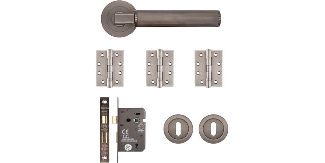 Deanta Delphi Mortice Kit Matt Satin Black Nickel