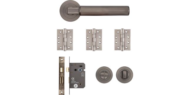Deanta Delphi Bathroom Kit Matt Satin Black Nickel