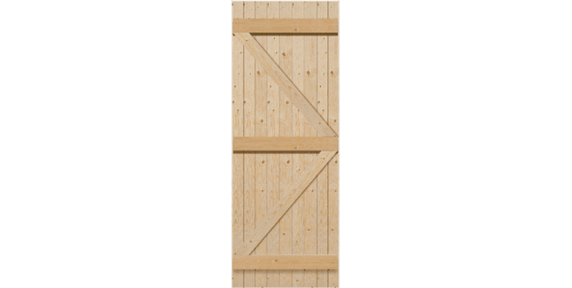 Mendes Redwood Ledged &amp; Braced External Boarded Door