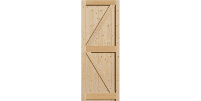 Mendes Redwood Framed Ledged &amp; Braced External Boarded Door