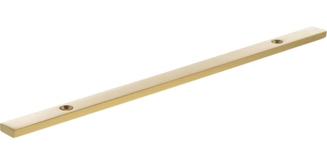 Millhouse Brass Long Narrow Cabinet Handle Backplate