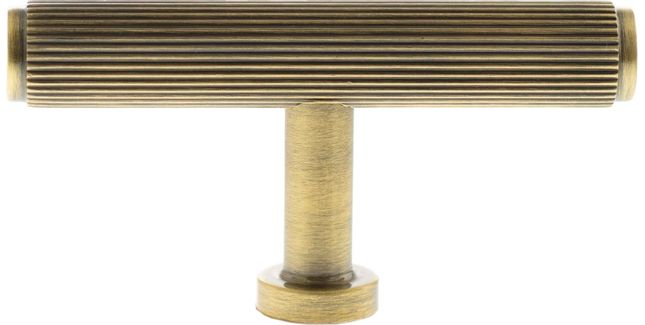 Millhouse Brass Battersea Linear T-Bar Cabinet Knob Handle
