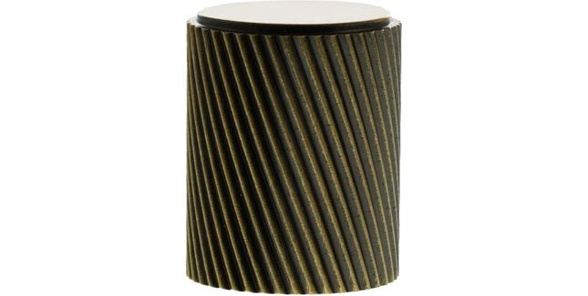 Millhouse Brass Paddington Spiral Cylinder Cabinet Knob Handle