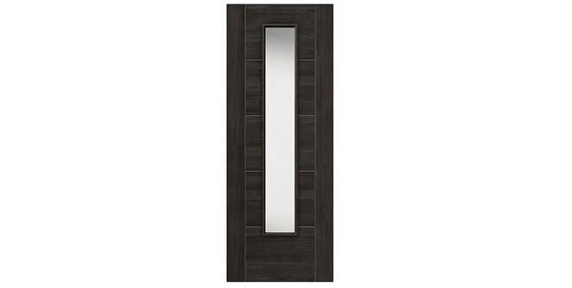 JB Kind Tigris Cinza Pre-Finished Dark Grey Glazed Internal Door