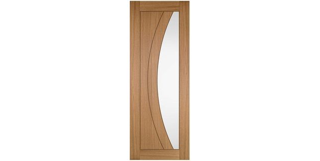 JB Sicily Finished Oak Clear Glazed Internal Door