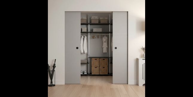 Runners Sliding Systems Valto Double Pocket Door System with Soft Close