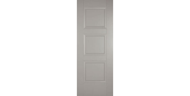 LPD Amsterdam Grey 3 Panel Primed FD30 Internal Fire Door