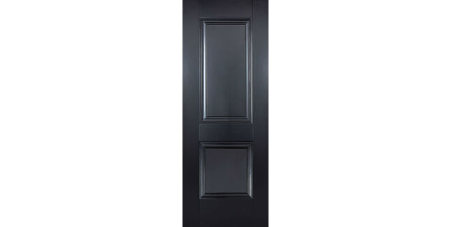 LPD Arnhem Black 2 Panel Primed FD30 Internal Fire Door