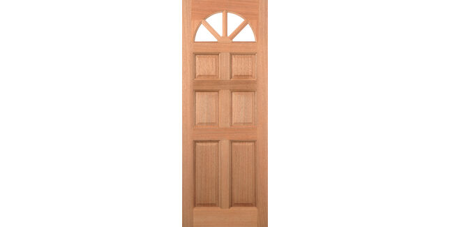 LPD Carolina 6 Panel Hardwood Dowelled Unglazed Front Door