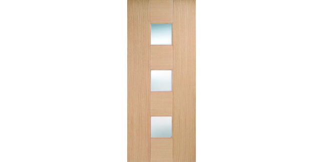LPD Oak Catalonia Glazed 3L Internal Door