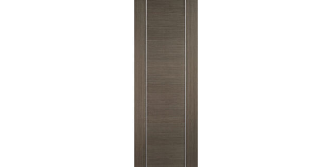 LPD Alcaraz 1 Panel Chocolate Grey Pre-Finished Internal Door