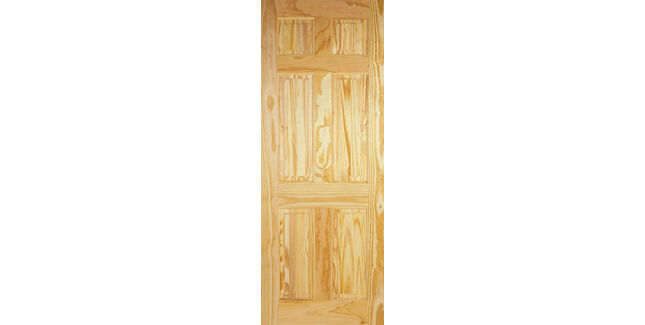 LPD 6 Panel Unfinished Pine Internal Door