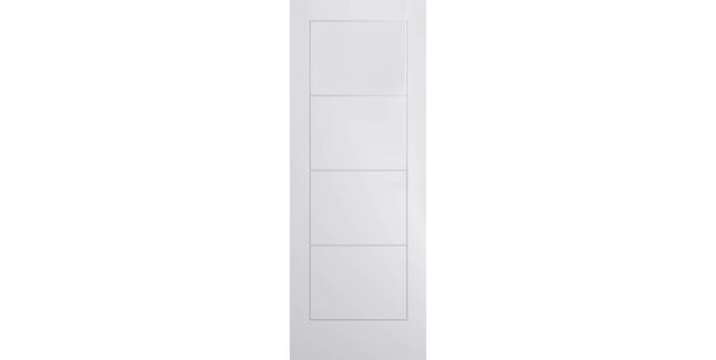 LPD White Moulded Ladder Fire Door