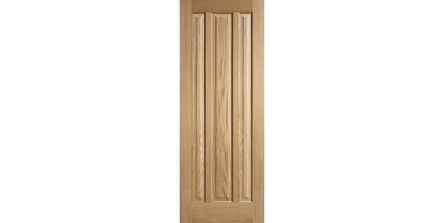 LPD Kilburn Unfinished Oak 3 Panel FD30 Internal Fire Door