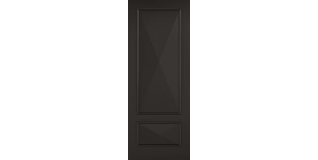 LPD Knightsbridge 2 Panel Primed Black Internal Door