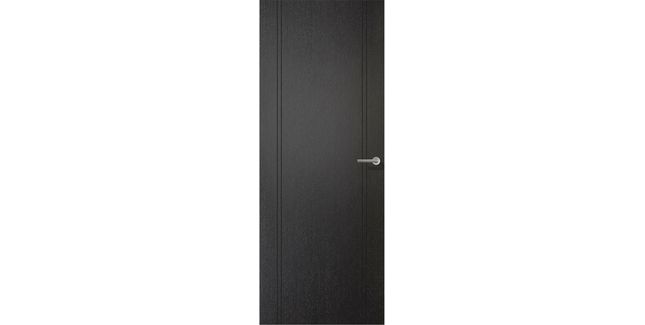 LPD Monaco Inlaid Pre-Finished Black Laminate FD30 Fire Door