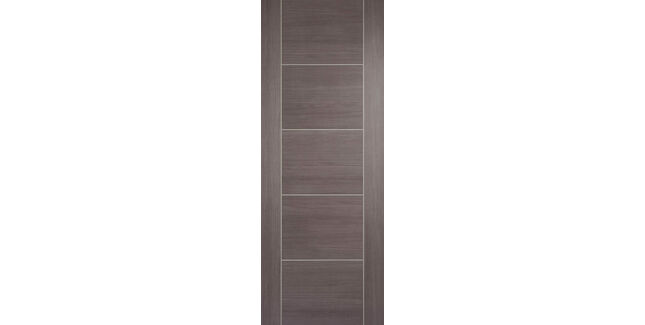 LPD Vancouver 5 Panel Medium Grey Laminated Internal Door