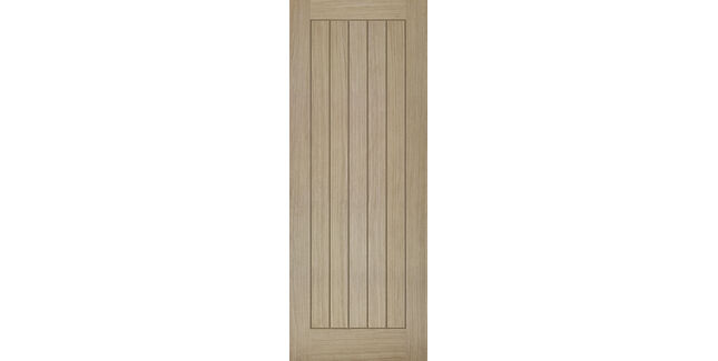 LPD Belize 5 Vertical Panel Pre-Finished Light Grey Internal Door
