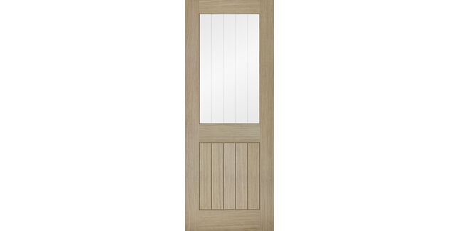 LPD Belize 1 Light Glazed Light Grey Internal Door