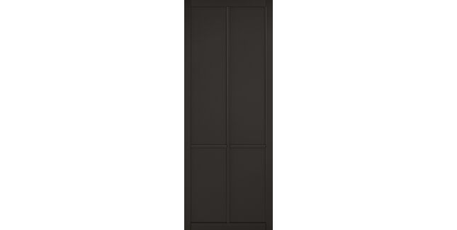 LPD Liberty 4 Panel Primed Black Internal Door