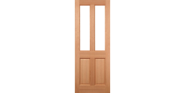 LPD Malton Unglazed Unfinished Natural Hardwood Dowelled Front Door